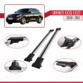 Infiniti EX35 EX37 2008-2013 Arası ile Uyumlu FLY Model Ara Atkı Tavan Barı Gri 2 Adet