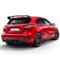 Mercedes A180 A45 Uyumlu Yedek Parça 4 Parça Spoiler Boyasız Fiber