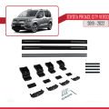 Toyota Proace City Verso 2019-2022 Arası ile Uyumlu BASIC Model Ara Atkı Tavan Barı Siyah 2 Adet