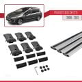 Peugeot 308 (T7) SW 2008-2013 Arası ile Uyumlu FLY Model Ara Atkı Tavan Barı Gri 3 Adet