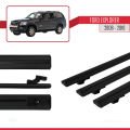 Ford Explorer 2006-2010 Arası ile Uyumlu BASIC Model Ara Atkı Tavan Barı Siyah 3 Adet