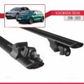 Volkswagen Tiguan 2 (AD1) 2016-2023 Arası ile Uyumlu HOOK Model Ara Atkı Tavan Barı Siyah 2 Adet