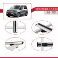 Toyota Proace City Verso 2019-2022 Arası ile Uyumlu BASIC Model Ara Atkı Tavan Barı Gri 2 Adet