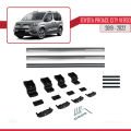 Toyota Proace City Verso 2019-2022 Arası ile Uyumlu BASIC Model Ara Atkı Tavan Barı Gri 2 Adet