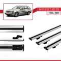 Mercedes E Class 3 (S211) 2004-2009 Arası ile Uyumlu BASIC Model Ara Atkı Tavan Barı Gri 3 Adet