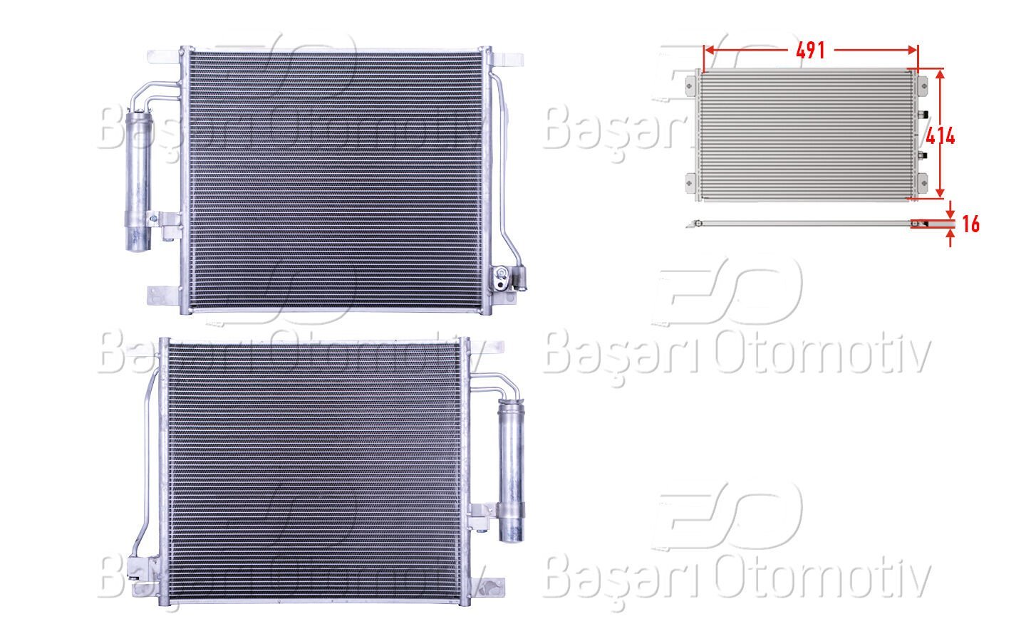 Nissan Pulsar Juke 2014 ve Sonrası Uyumlu Klima Radyatörü