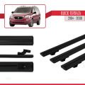 Buick Terraza CXL 2004-2008 Arası ile Uyumlu BASIC Model Ara Atkı Tavan Barı Siyah 3 Adet