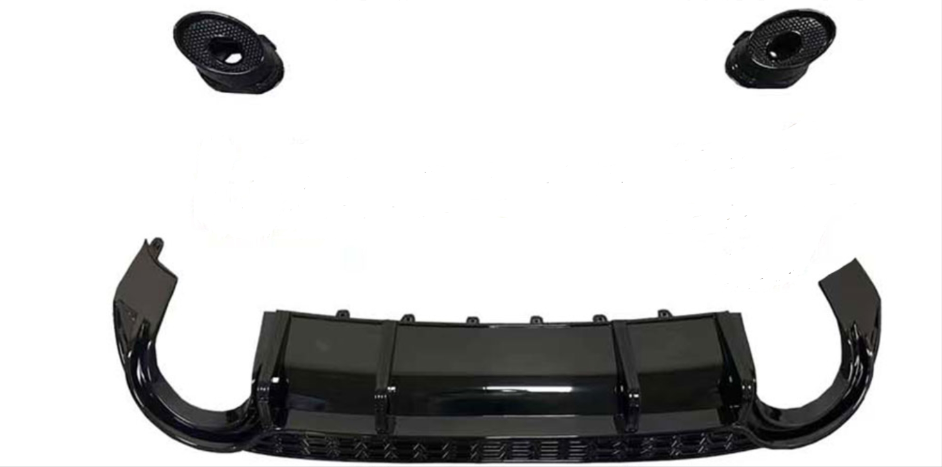 Audi A3 Sedan 2021 ve Sonrası S-Line Uyumlu Rs3 Difüzör Egzoz Seti