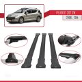 Peugeot 207 SW 2006-2014 Arası ile Uyumlu FLY Model Ara Atkı Tavan Barı Siyah 3 Adet