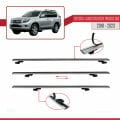 Toyota Land Cruiser Prado (J150) 2010-2023 Arası ile Uyumlu BASIC Model Ara Atkı Tavan Barı Gri 2 Adet