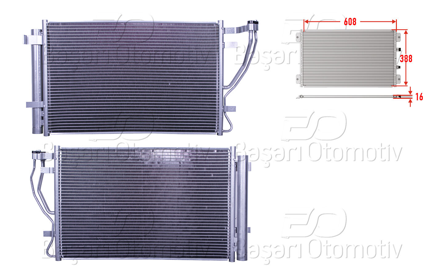 Kia Cerato ve Cerato Koup 2009-2013 Uyumlu Klima Radyatörü