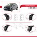 Vauxhall Mokka X (J13) 2016-2019 Arası ile Uyumlu ACE-2 Ara Atkı Tavan Barı Siyah 2 Adet