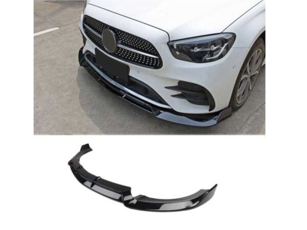 Mercedes W213 E Serisi 2020+ Uyumlu Ön Lip - Piano Black