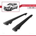 Renault Clio 4 ST 2013-2020 Arası ile Uyumlu HOOK Model Ara Atkı Tavan Barı Siyah 2 Adet