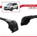 Vauxhall Crossland X 2017-2020 Arası ile Uyumlu ACE-2 Ara Atkı Tavan Barı Siyah 2 Adet