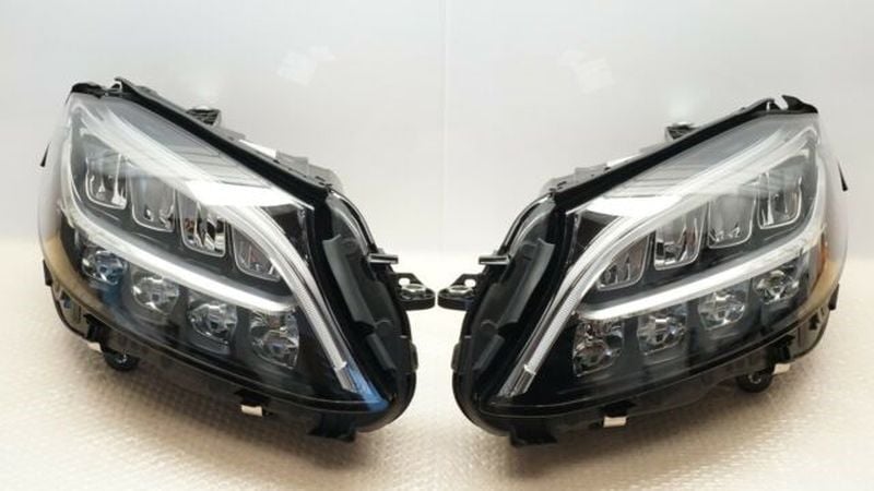 Mercedes-benz C Serisi W205 Ön Far Seti (Full Led Matrix) 2019 Sonrası Uyumlu