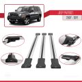 Jeep Patriot 2007-2017 Arası ile Uyumlu FLY Model Ara Atkı Tavan Barı Gri 3 Adet