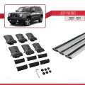 Jeep Patriot 2007-2017 Arası ile Uyumlu FLY Model Ara Atkı Tavan Barı Gri 3 Adet