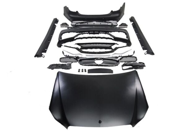 Mercedes W212 E Serisi (2013-2015) Arası Uyumlu E63 Body Kit Kaputlu Versiyon