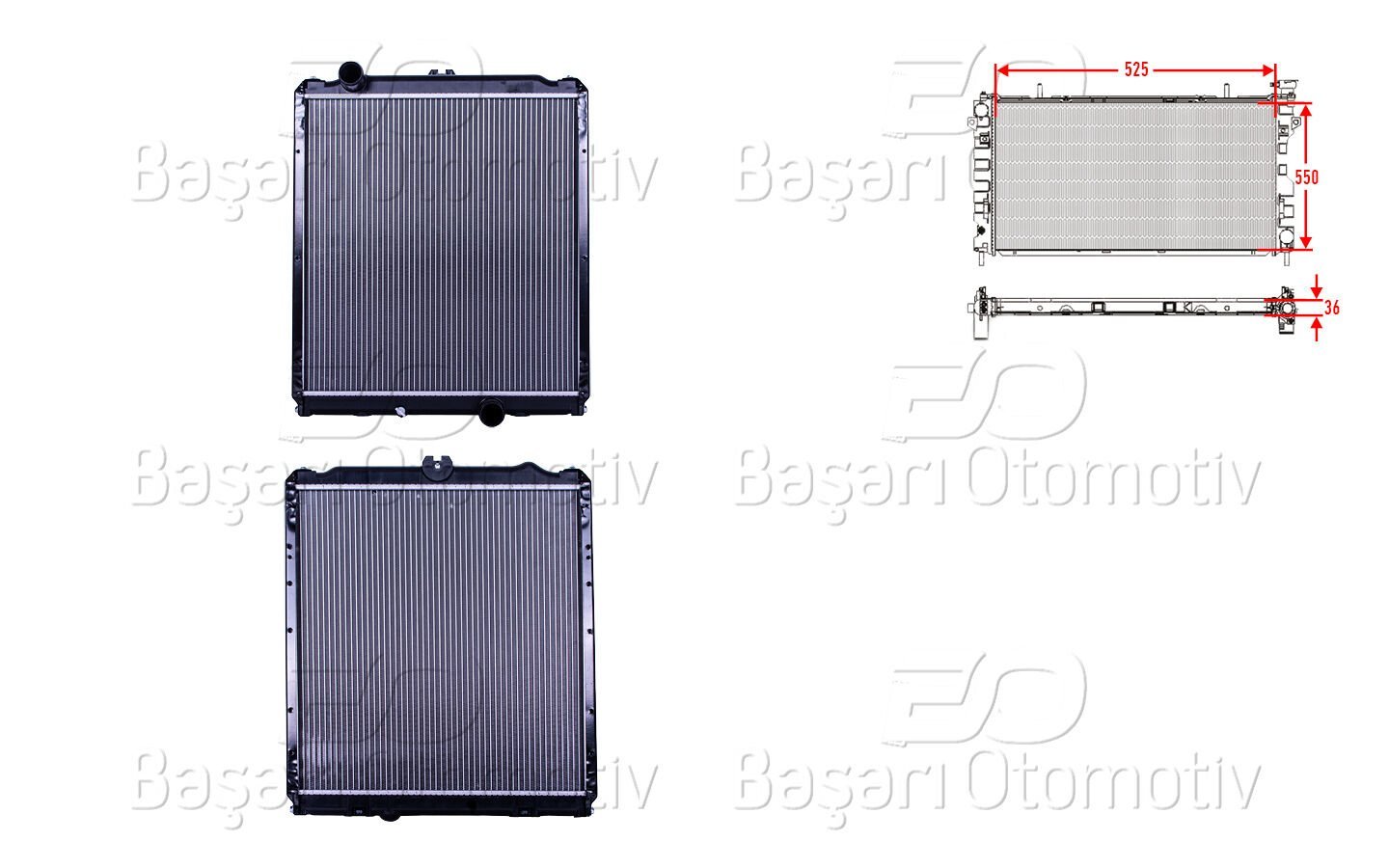 Mitsubishi Canter 7.5 Ton 659 Su Radyatörü Uyumlu