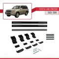 Toyota Land Cruiser (J100) 2003-2007 Arası ile Uyumlu BASIC Model Ara Atkı Tavan Barı Siyah 2 Adet