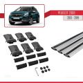 Peugeot 2008 (A94) 2013-2019 Arası ile Uyumlu FLY Model Ara Atkı Tavan Barı Gri 3 Adet