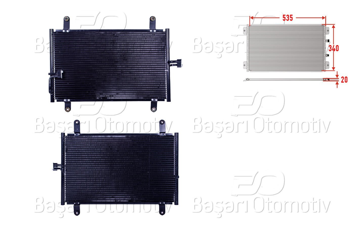 Peugeot Boxer Fiat Ducato Citroen Jumper 1997-2002 Klima Radyatörü