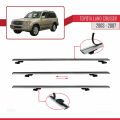 Toyota Land Cruiser (J100) 2003-2007 Arası ile Uyumlu BASIC Model Ara Atkı Tavan Barı Gri 2 Adet