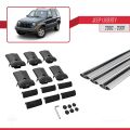 Jeep Liberty 2002-2007 Arası ile Uyumlu FLY Model Ara Atkı Tavan Barı Gri 3 Adet