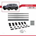 Lexus LX 570 2008-2015 Arası ile Uyumlu BASIC Model Ara Atkı Tavan Barı Gri 3 Adet