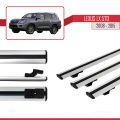 Lexus LX 570 2008-2015 Arası ile Uyumlu BASIC Model Ara Atkı Tavan Barı Gri 3 Adet