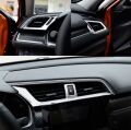Honda Cıvıc FC5 Uyumlu Yedek Parça 2016-2020 Için Uyumlu Havalandırma Menfez Kaplama 3 Parça Silver