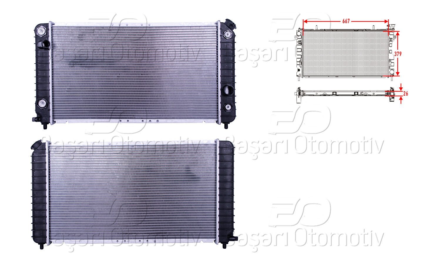 Jeep Blazer 1995 ve Sonrası Uyumlu Su Radyatörü