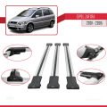 Opel Zafira A (T98) 2001-2005 Arası ile Uyumlu FLY Model Ara Atkı Tavan Barı Gri 3 Adet