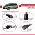 Citroen Grand C4 Picasso 2007-2012 Arası ile Uyumlu ACE-1 Ara Atkı Tavan Barı Gri 2 Adet