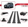 Dacia Dokker (K67) 2012-2024 Arası ile Uyumlu FLY Model Ara Atkı Tavan Barı Siyah 3 Adet