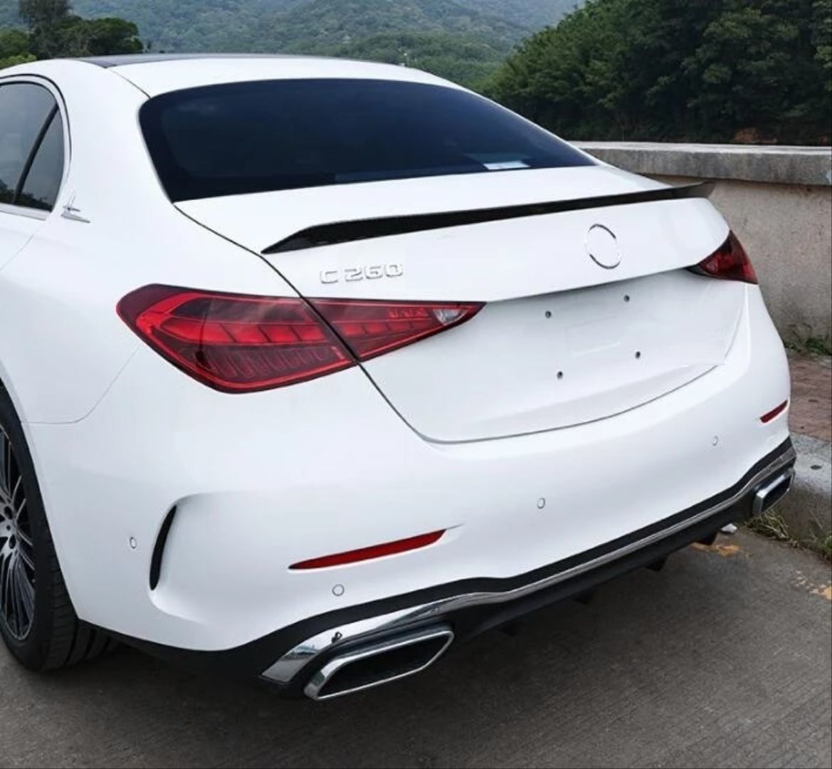 Mercedes W206 C Serisi 2021+ Uyumlu C63S Spoiler - Piano Black