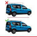 Dacia Dokker (K67) 2012-2024 Arası ile Uyumlu FLY Model Ara Atkı Tavan Barı Gri 3 Adet