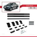 Toyota Hilux 7 (AN30) 2005-2015 Arası ile Uyumlu BASIC Model Ara Atkı Tavan Barı Siyah 2 Adet