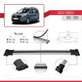 Dacia Dokker (K67) 2012-2024 Arası ile Uyumlu FLY Model Ara Atkı Tavan Barı Gri 3 Adet