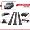 Opel Frontera Sport 2 1999-2004 Arası ile Uyumlu FLY Model Ara Atkı Tavan Barı Siyah 3 Adet