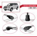 Toyota Highlander 2001-2007 Arası ile Uyumlu ACE-1 Ara Atkı Tavan Barı Gri 3 Adet