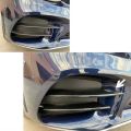 Mercedes W205 C Serisi 2019+ Uyumlu Sis Kaşları 4 Parça ( Sis Bıçakları ) - Piano Black