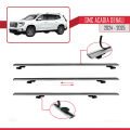 GMC Acadia Denali 2024-2025 Arası ile Uyumlu BASIC Model Ara Atkı Tavan Barı Gri 3 Adet