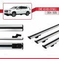 GMC Acadia Denali 2024-2025 Arası ile Uyumlu BASIC Model Ara Atkı Tavan Barı Gri 3 Adet