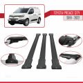 Toyota Proace City 2019-2022 Arası ile Uyumlu FLY Model Ara Atkı Tavan Barı Siyah 3 Adet