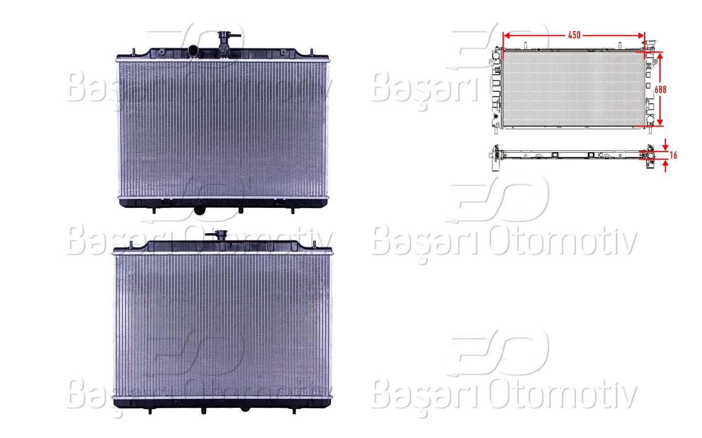 Nissan X-Trail T31 2007-2013 Su Radyatörü