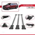 Kia Carnival 4 (KA4) 2021-2023 Arası ile Uyumlu FLY Model Ara Atkı Tavan Barı Gri 3 Adet