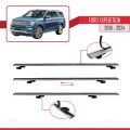 Ford Expedition 2018-2024 Arası ile Uyumlu BASIC Model Ara Atkı Tavan Barı Gri 3 Adet