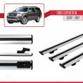 Ford Expedition 2007-2017 Arası ile Uyumlu BASIC Model Ara Atkı Tavan Barı Gri 3 Adet
